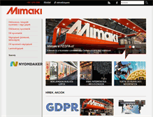 Tablet Screenshot of mimaki.hu