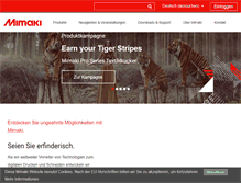 Tablet Screenshot of mimaki.de